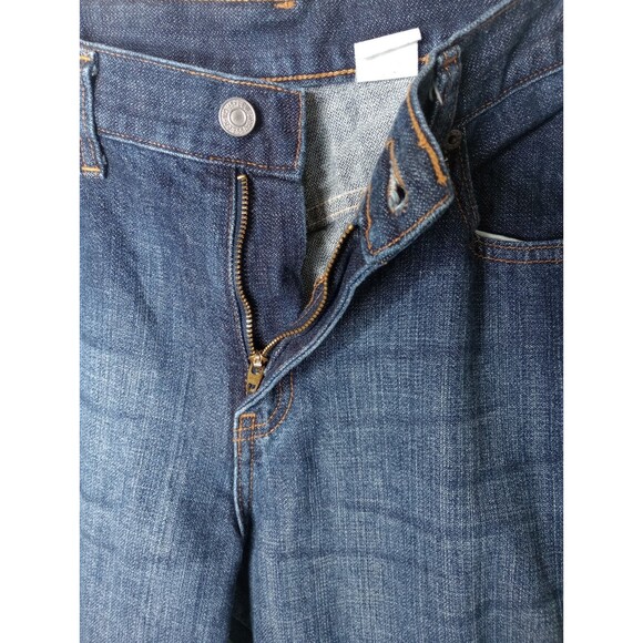 Levis 515  Bootcut Jeans Womens 100% Cotton Midrise Slim Taper Dark Wash 33x31.5 - Picture 5 of 14